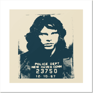 Jim Morrison Mugshot - the doors Posters and Art